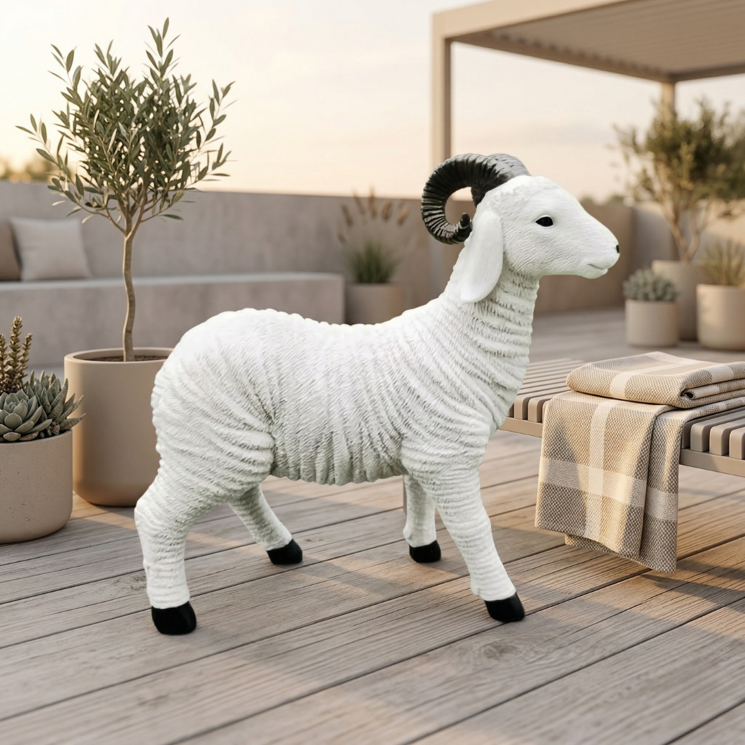 Mini Lamb Garden Figurine