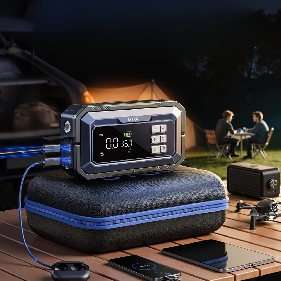 Jump Starter with Air Compressor
