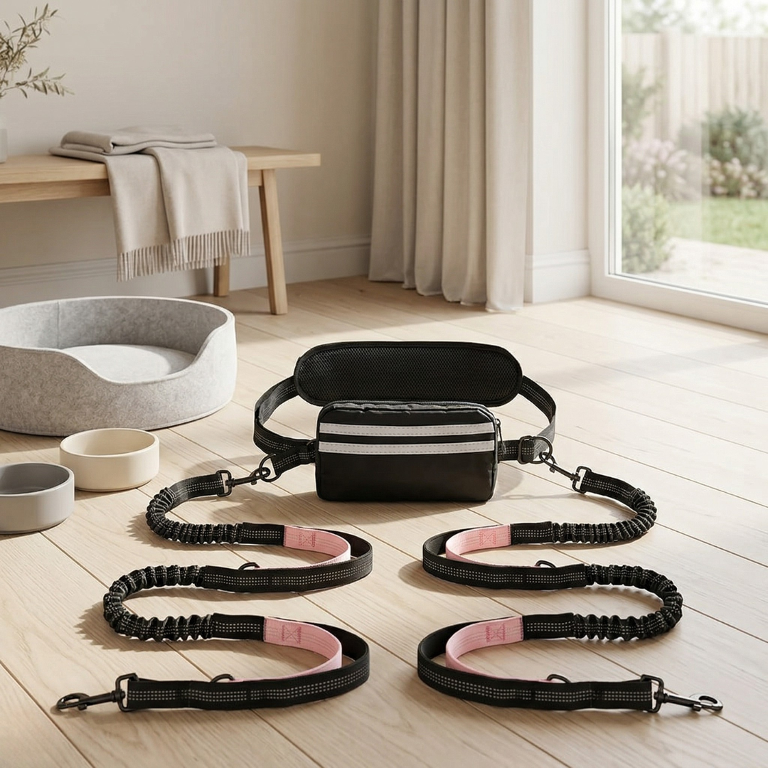 Hands-Free Dog Leash with Pouch