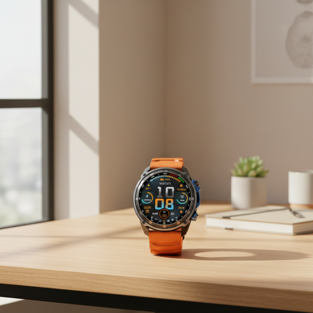 Outdoor GPS Smartwatch with Offline Maps – Waterproof Activity Watch