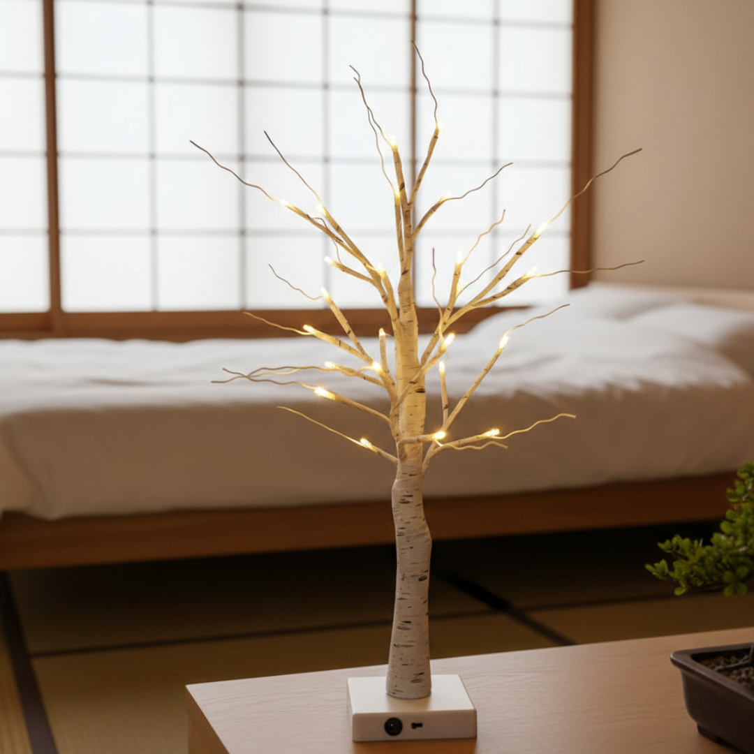 LED Birch Tree Light Decor