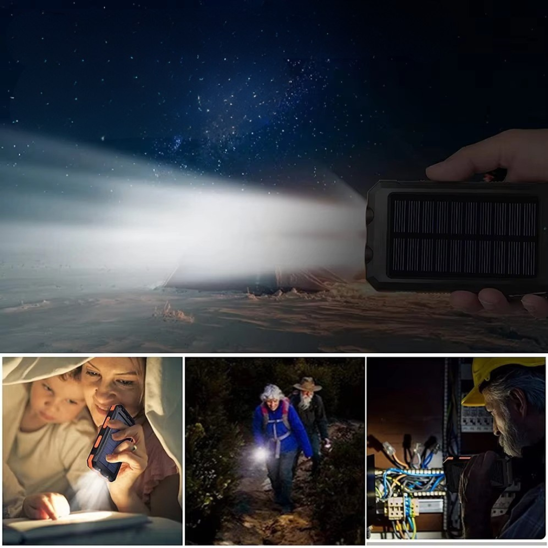 Solar Power Bank with LED Light