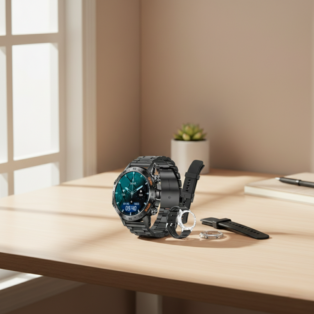 Waterproof Smartwatch with Bluetooth Calling – Durable Everyday Smart Watch