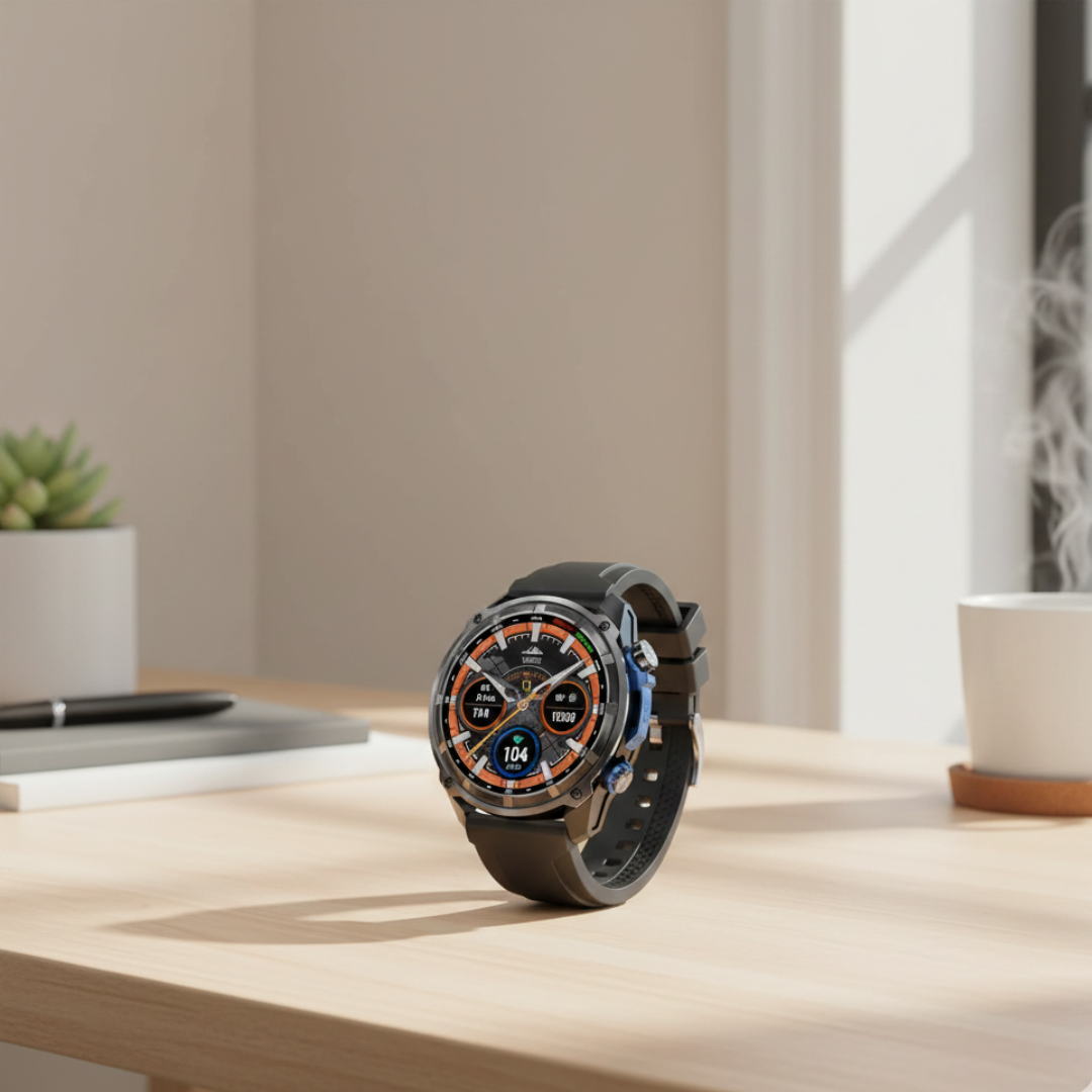 Outdoor GPS Smartwatch with Offline Maps – Waterproof Activity Watch