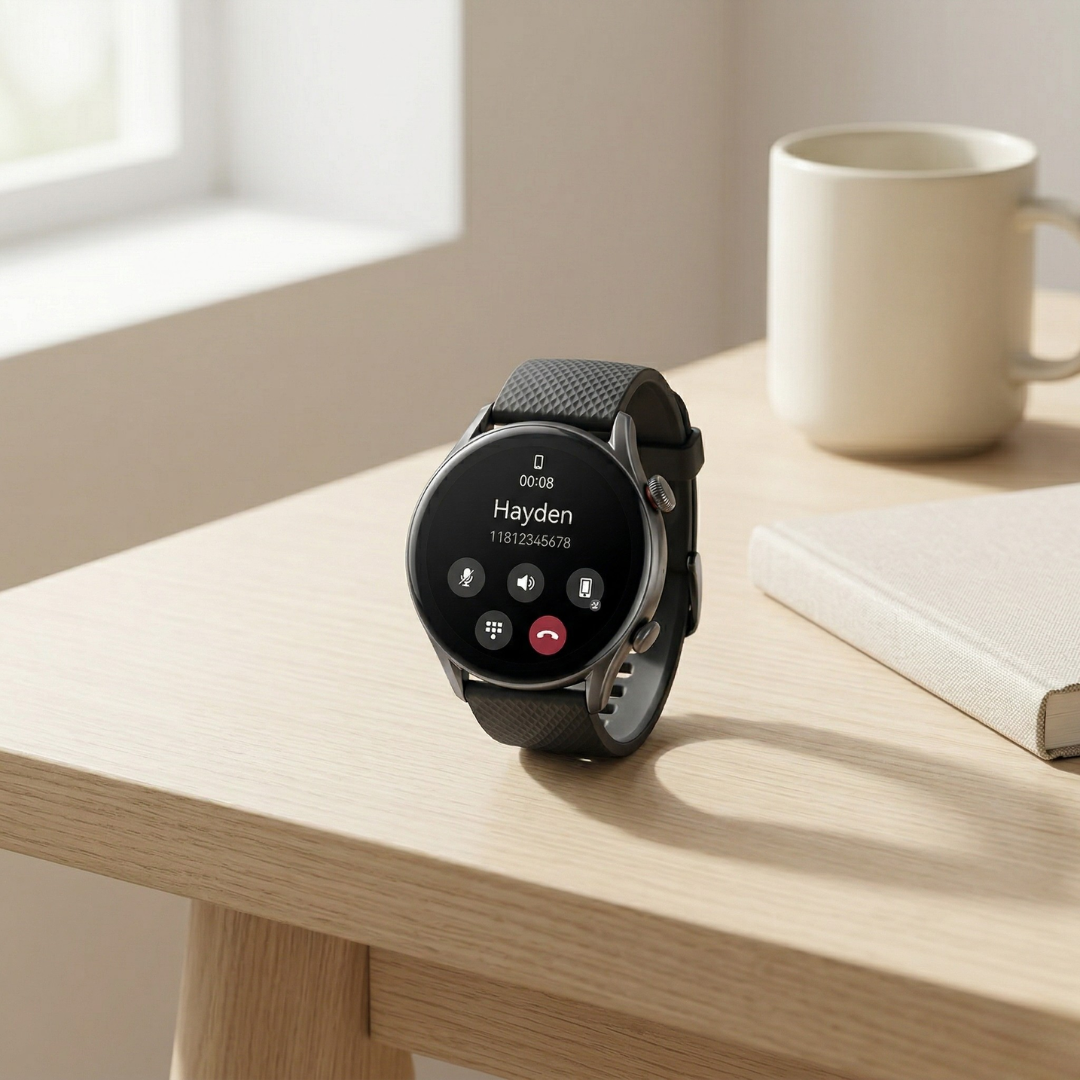 Fitness Smartwatch with AMOLED Display – Activity Tracker & Bluetooth Watch