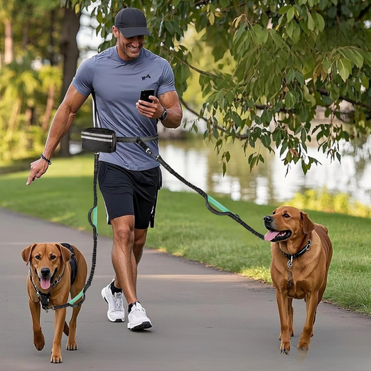 Hands-Free Dog Leash with Pouch