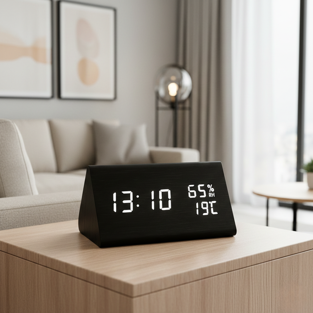 Digital Alarm Clock with LED Display