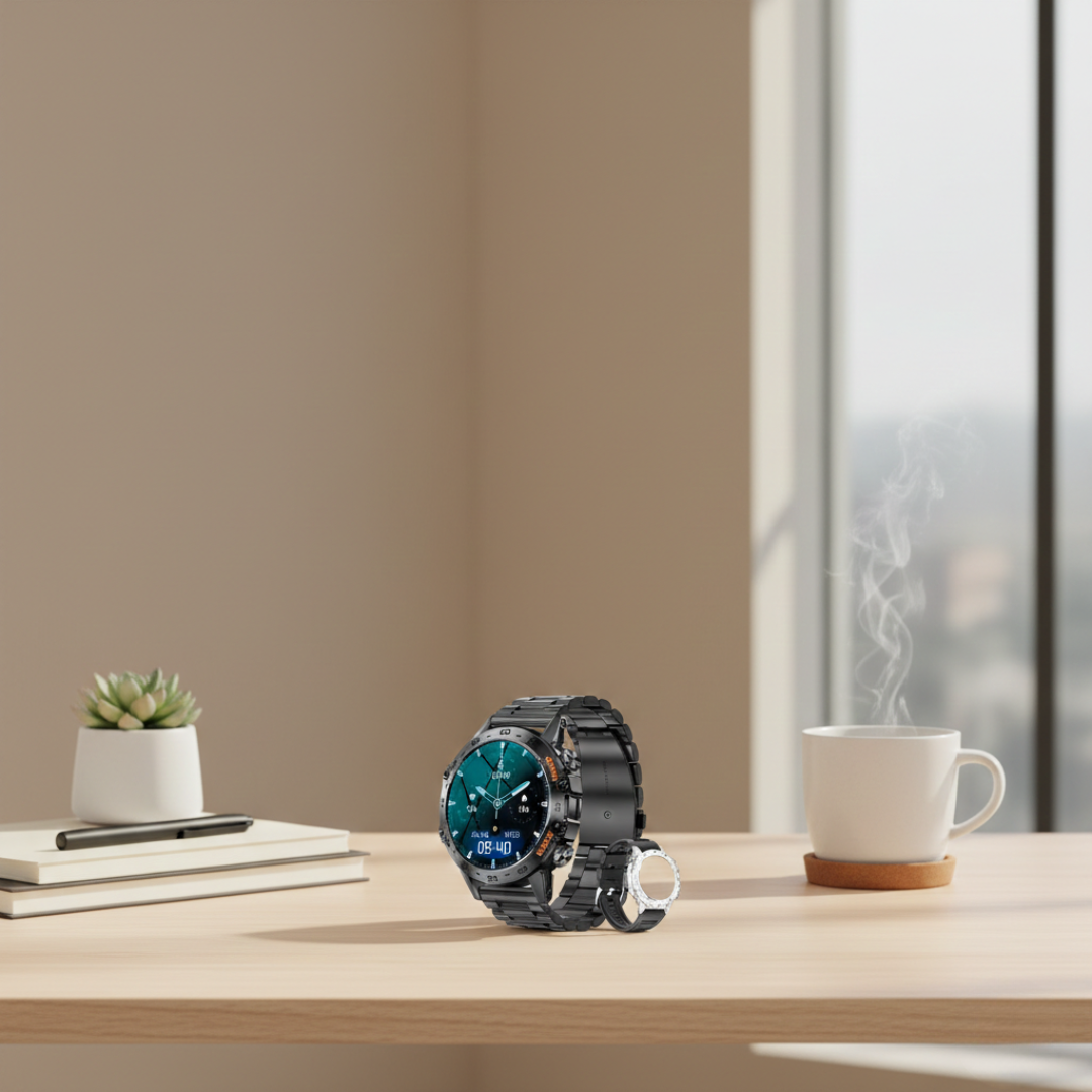 Waterproof Smartwatch with Bluetooth Calling – Durable Everyday Smart Watch
