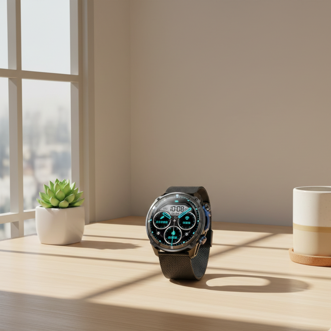Outdoor GPS Smartwatch with Offline Maps – Waterproof Activity Watch