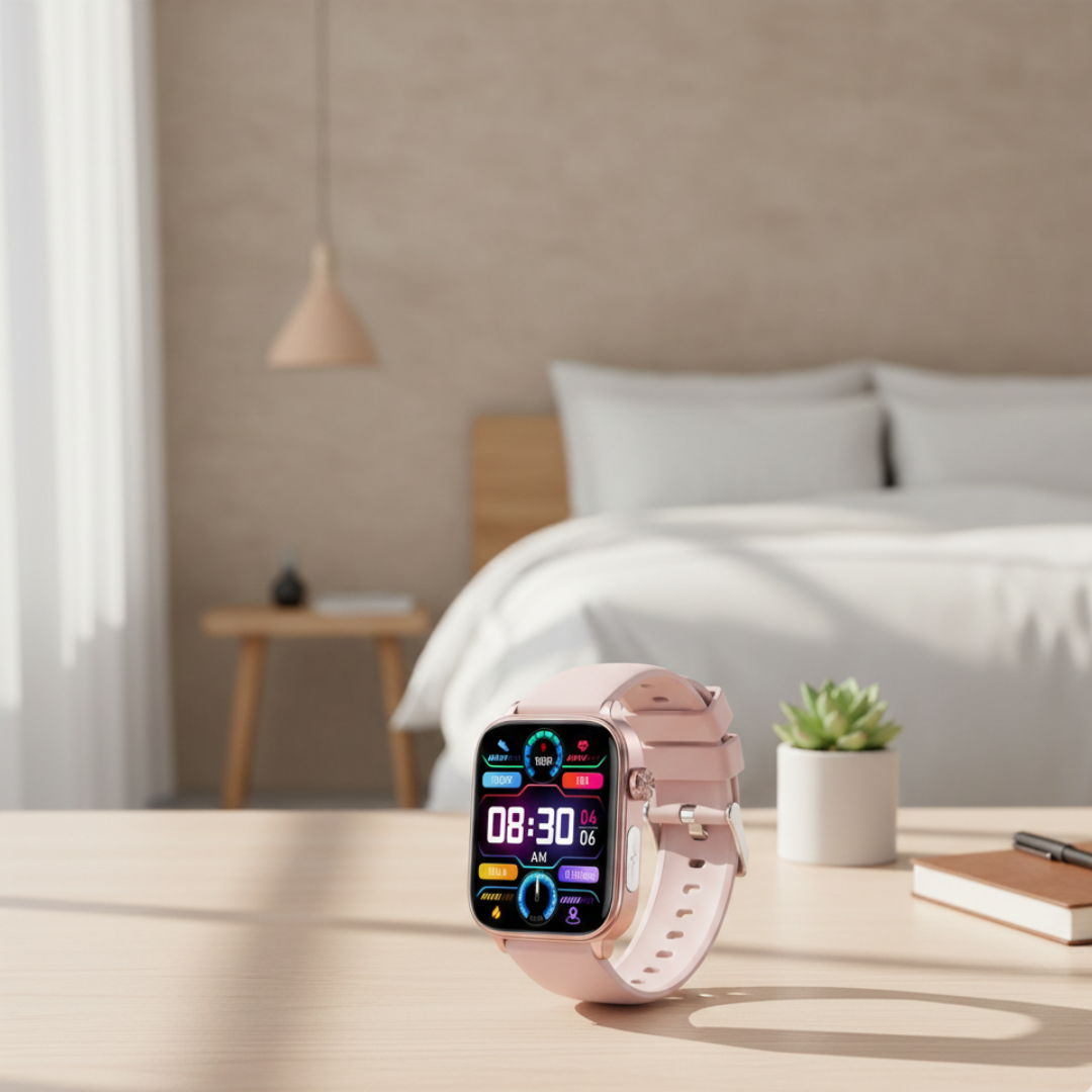 Smartwatch with AMOLED Display and Bluetooth Calling – Waterproof Everyday Smart Watch