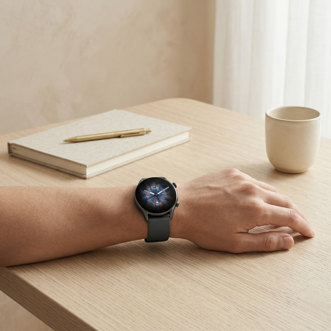 Fitness Smartwatch with AMOLED Display – Activity Tracker & Bluetooth Watch