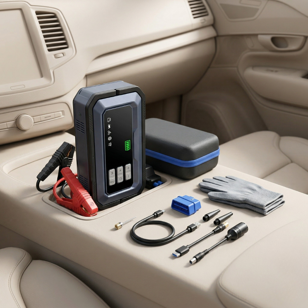 Jump Starter with Air Compressor