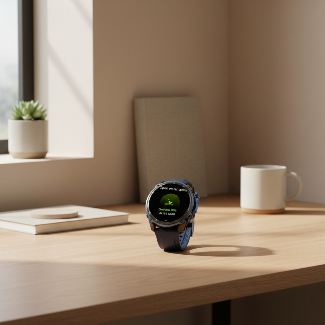 Outdoor GPS Smartwatch with Offline Maps – Waterproof Activity Watch