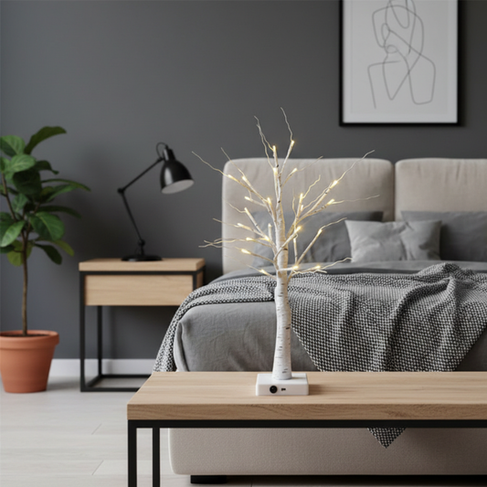 LED Birch Tree Light Decor