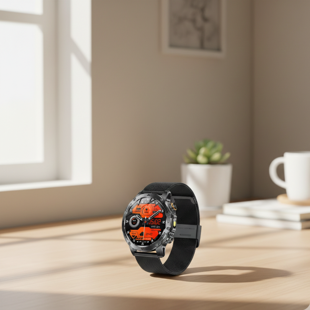Rugged Outdoor Smartwatch – Waterproof Tactical Watch with Long Battery Life