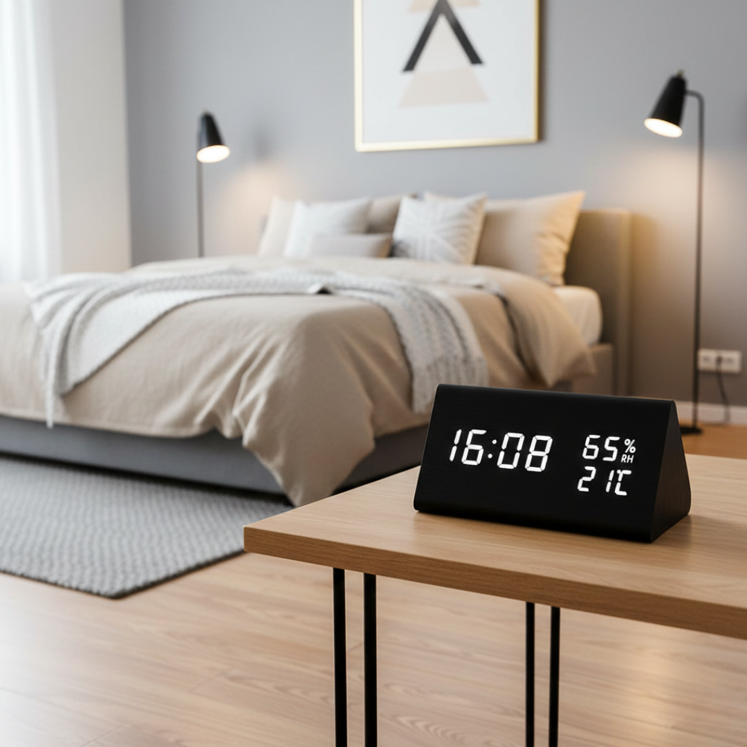 Digital Alarm Clock with LED Display