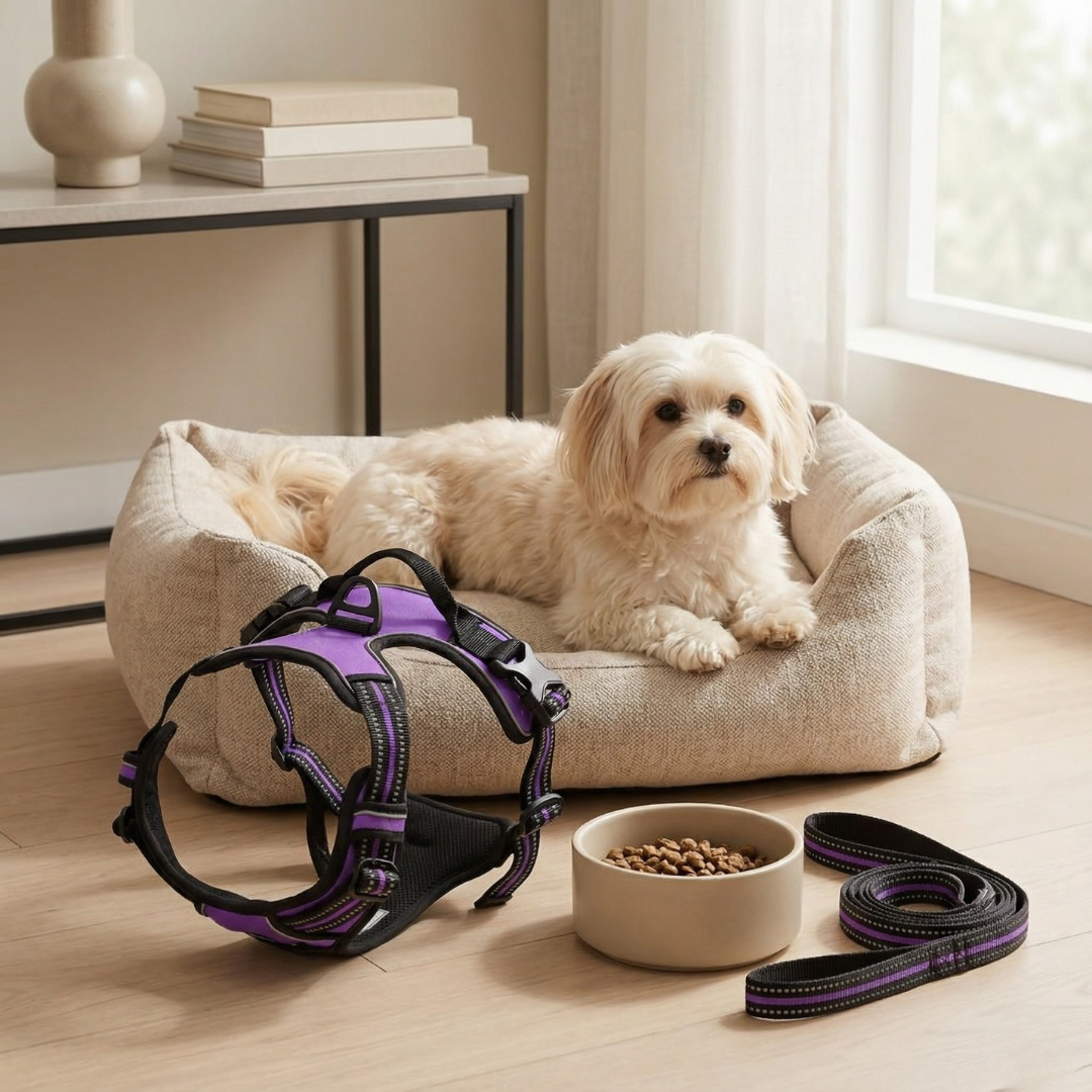 Dog Collar and Harness Set