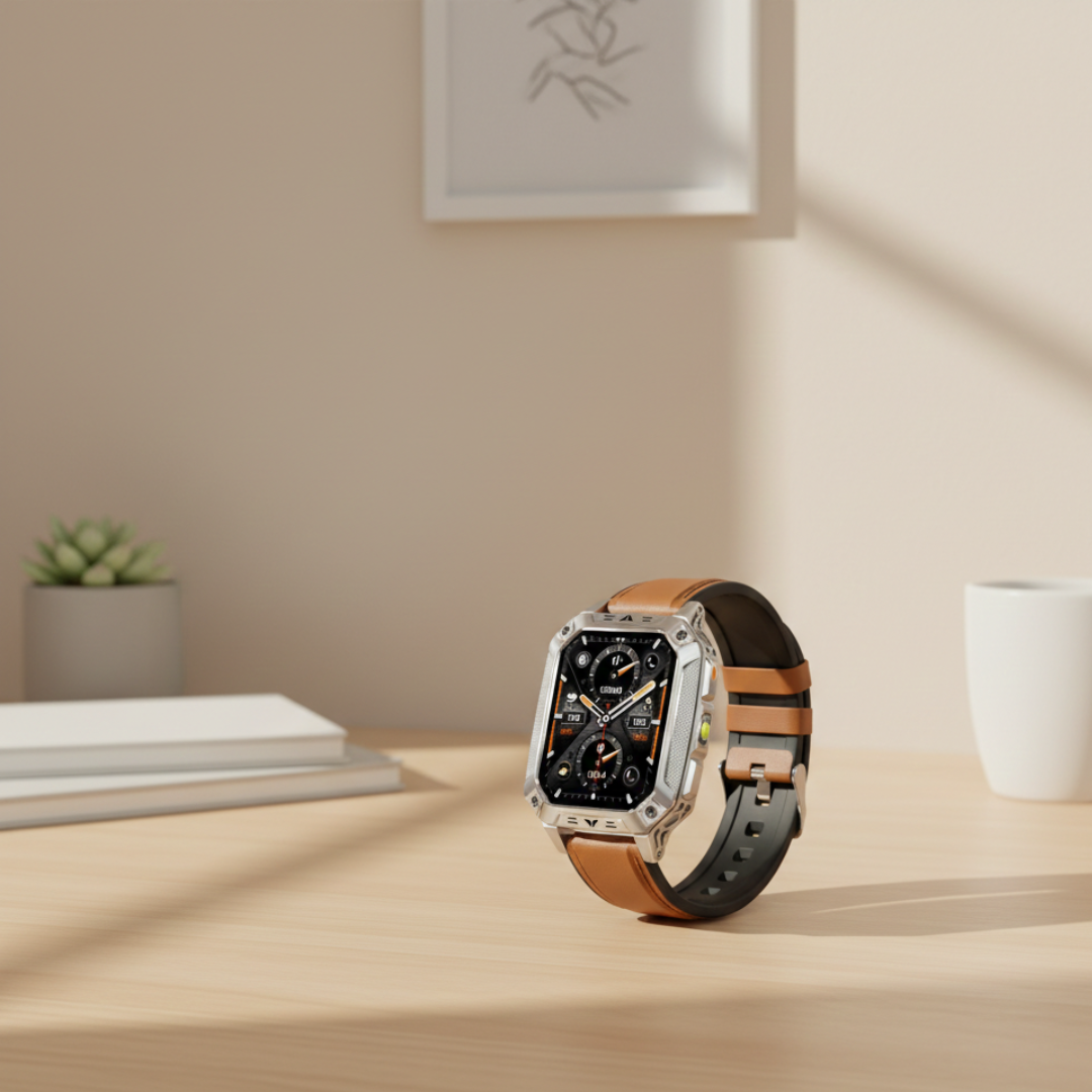 Outdoor Fitness Smartwatch with AMOLED Display – Waterproof Activity Tracker