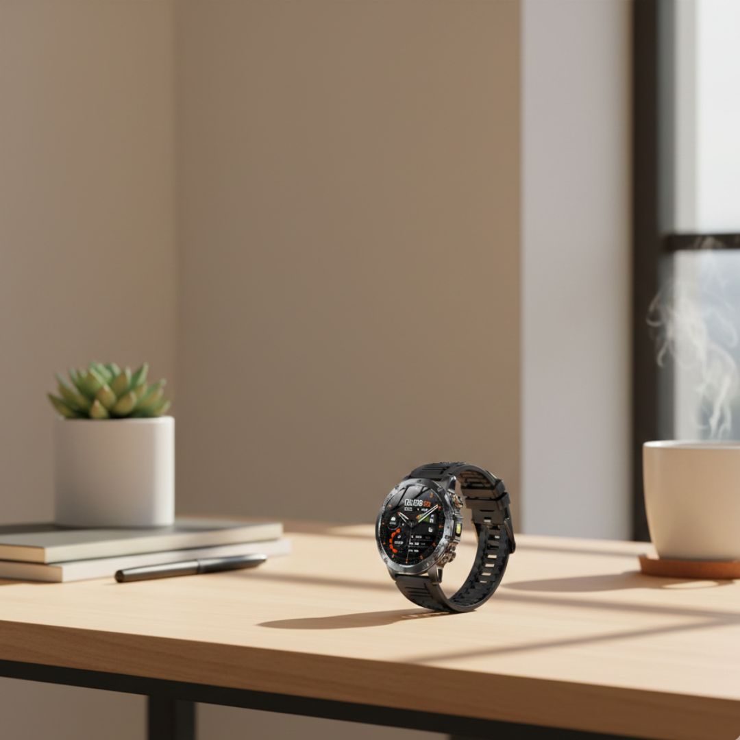 Rugged Outdoor Smartwatch – Waterproof Tactical Watch with Long Battery Life