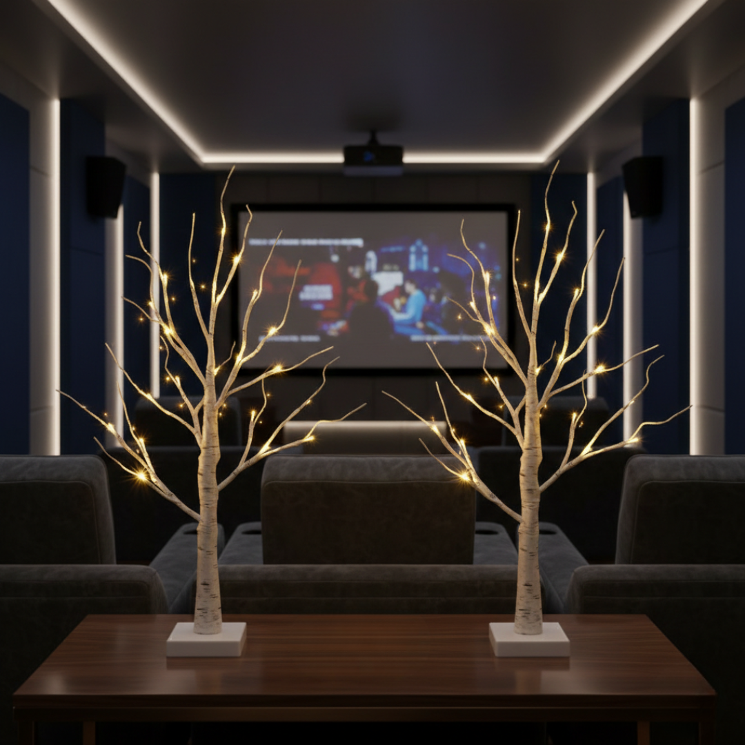 LED Birch Tree Light Decor