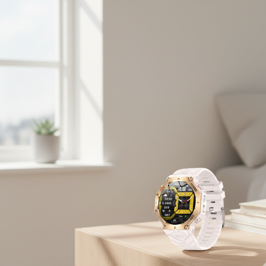 AMOLED GPS Smartwatch – Waterproof Outdoor Watch with Compass & Altimeter