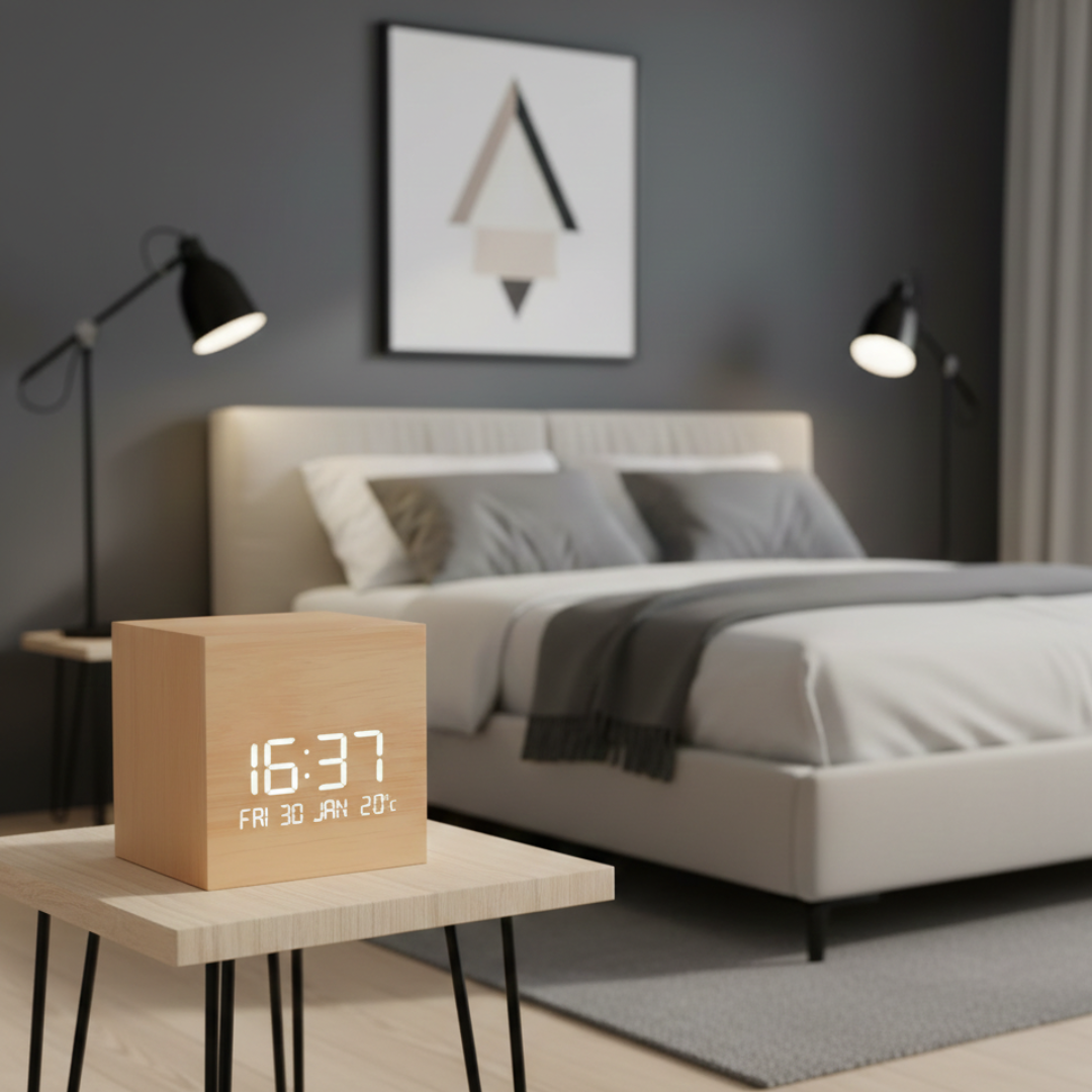 Cube LED Alarm Clock