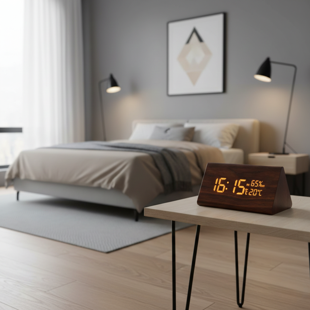 Digital Alarm Clock with LED Display