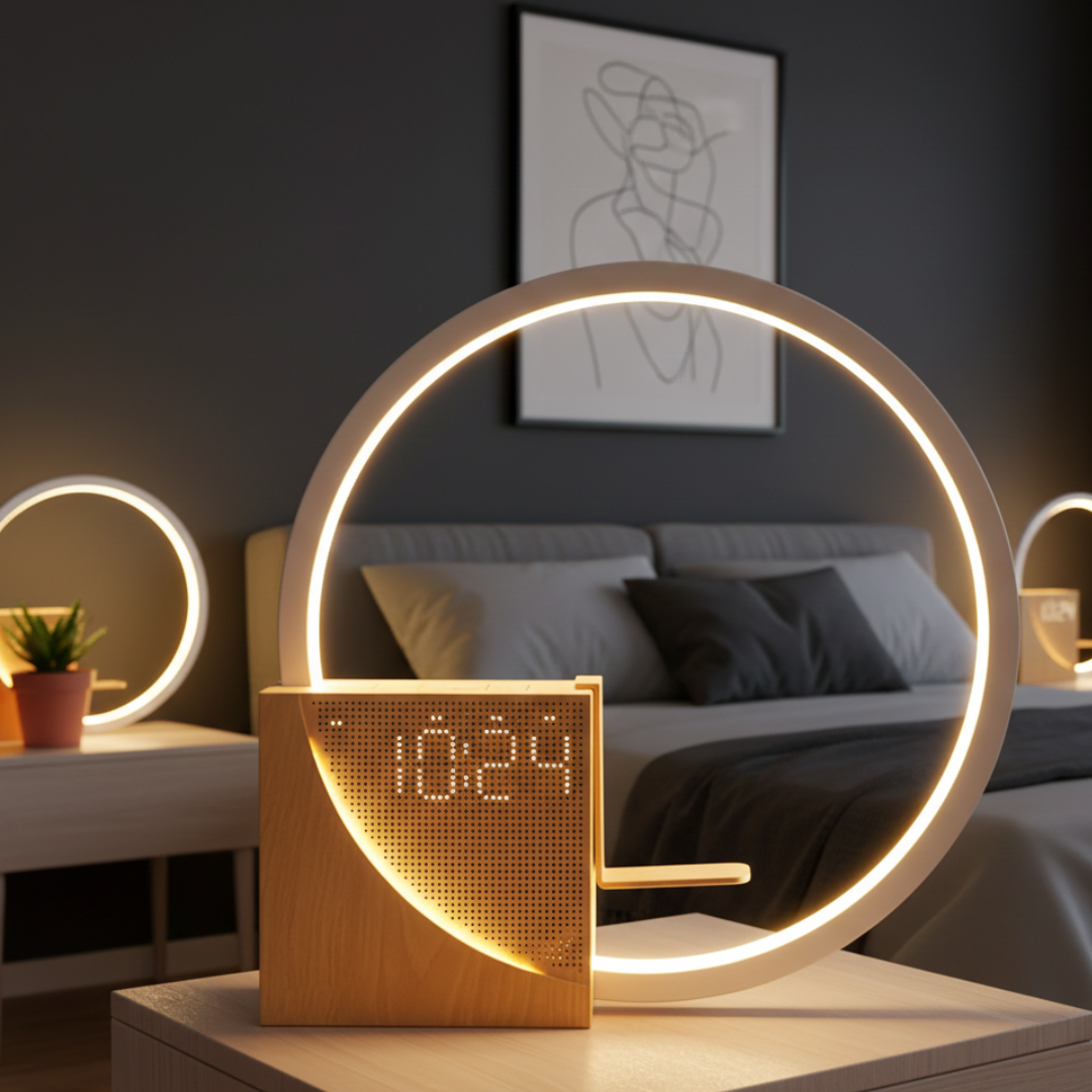 Touch Bedside Lamp with White Noise