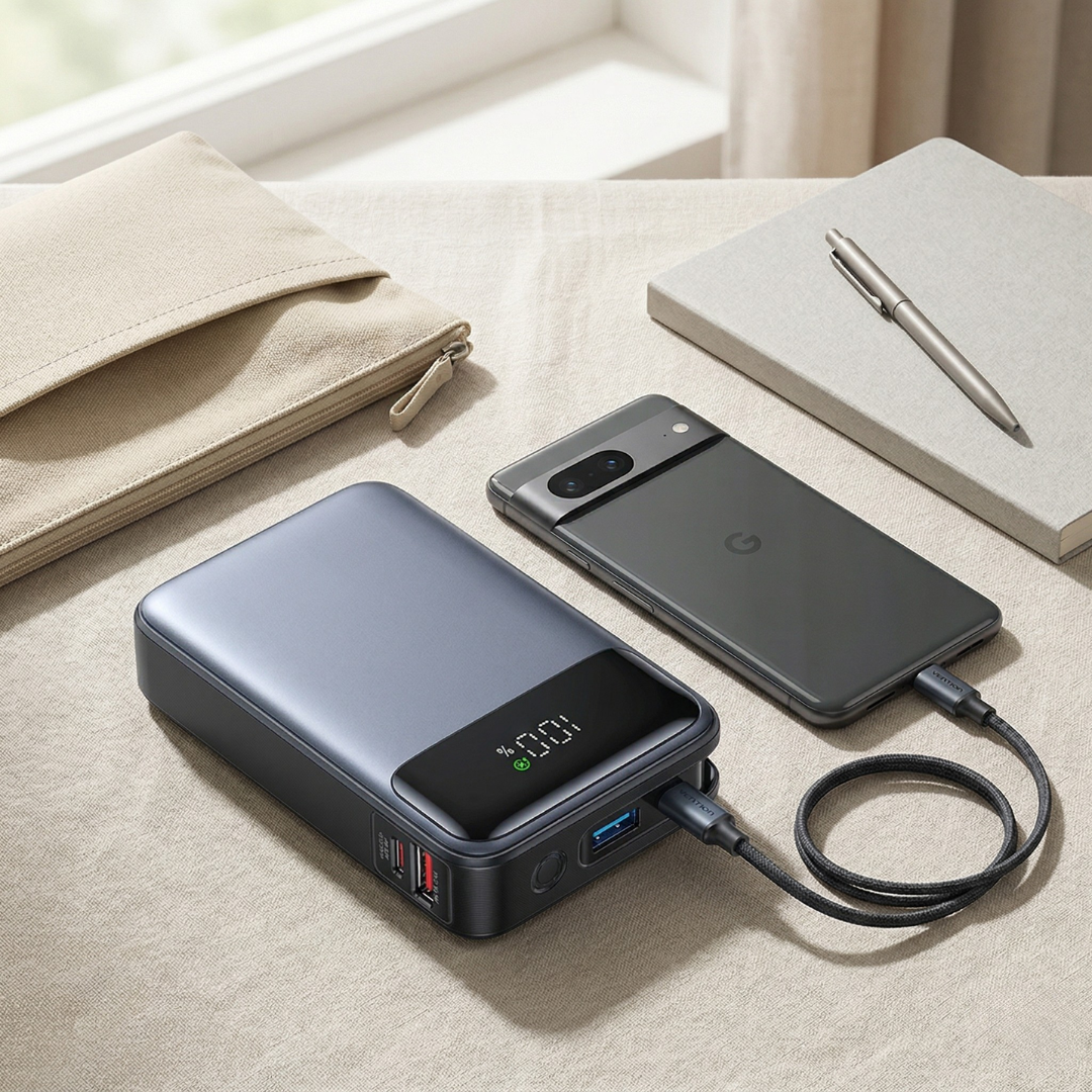 Power Bank with Built-in Cable