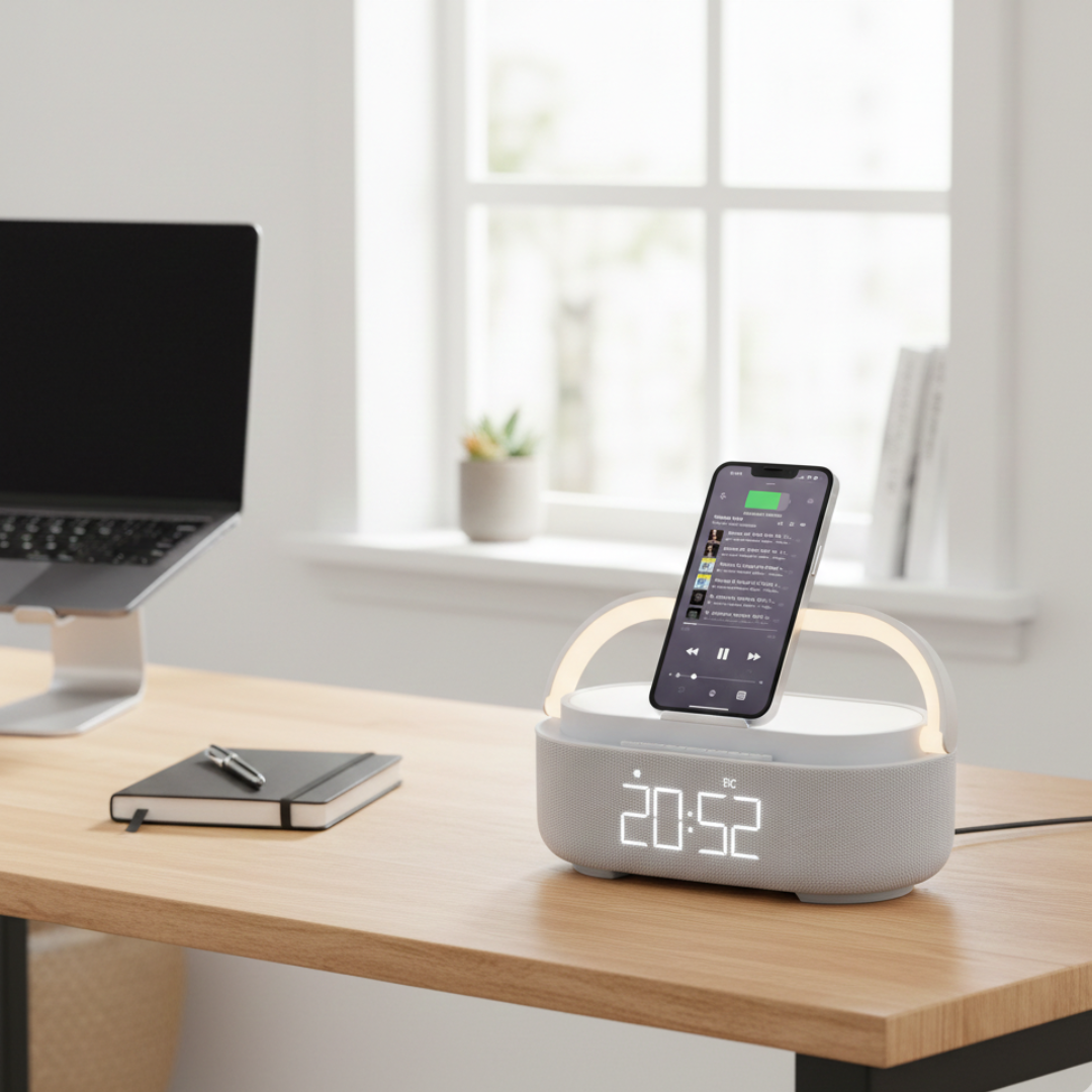 Bluetooth Speaker with Wireless Charging