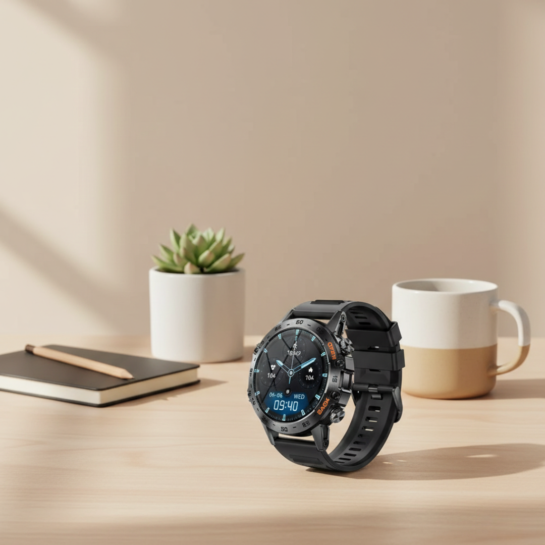 Waterproof Smartwatch with Bluetooth Calling – Durable Everyday Smart Watch