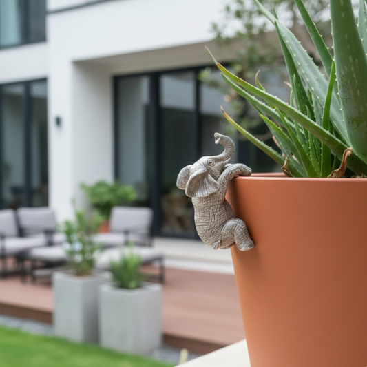 Elephant Climbing Wall Sculpture