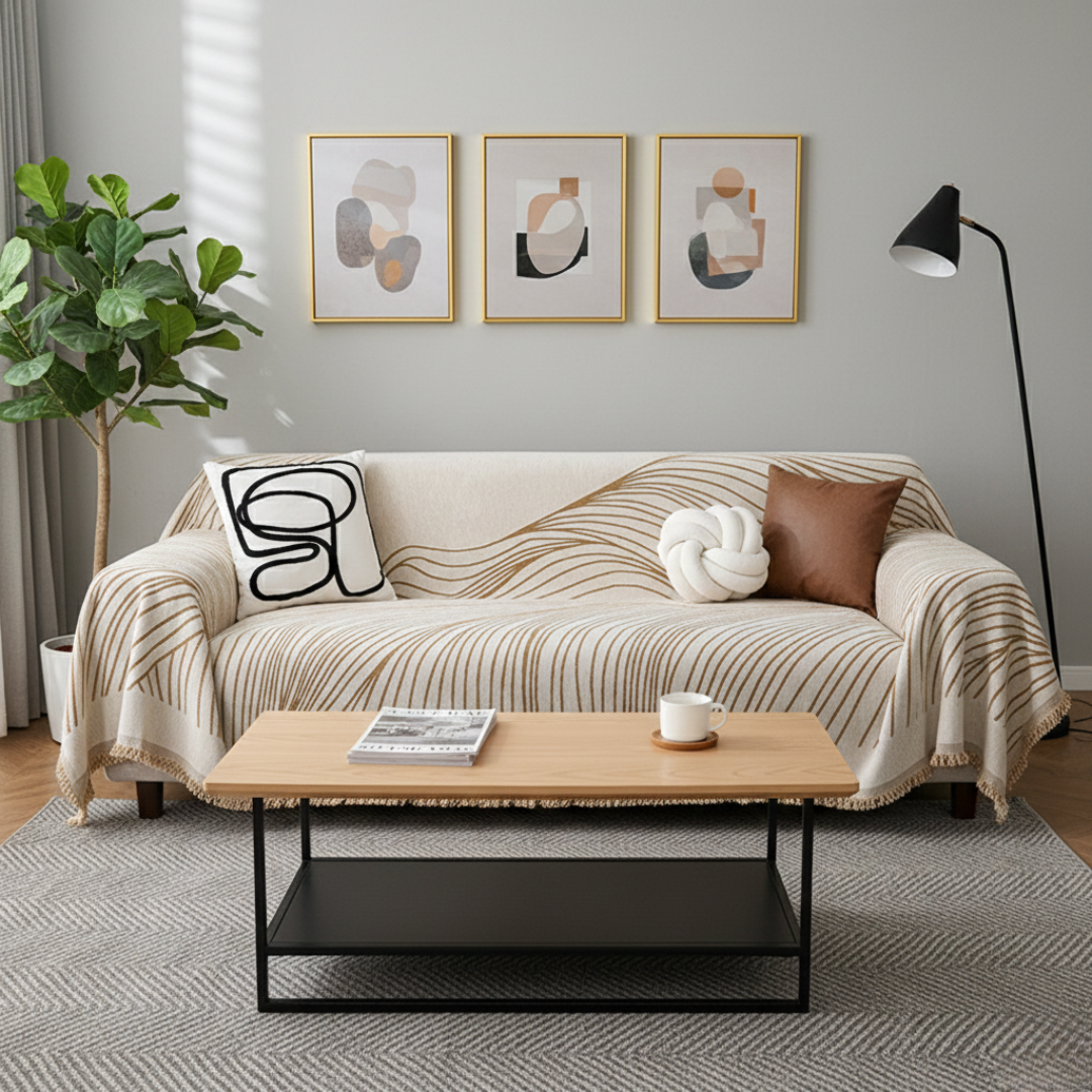 Reversible Jacquard Sofa Cover