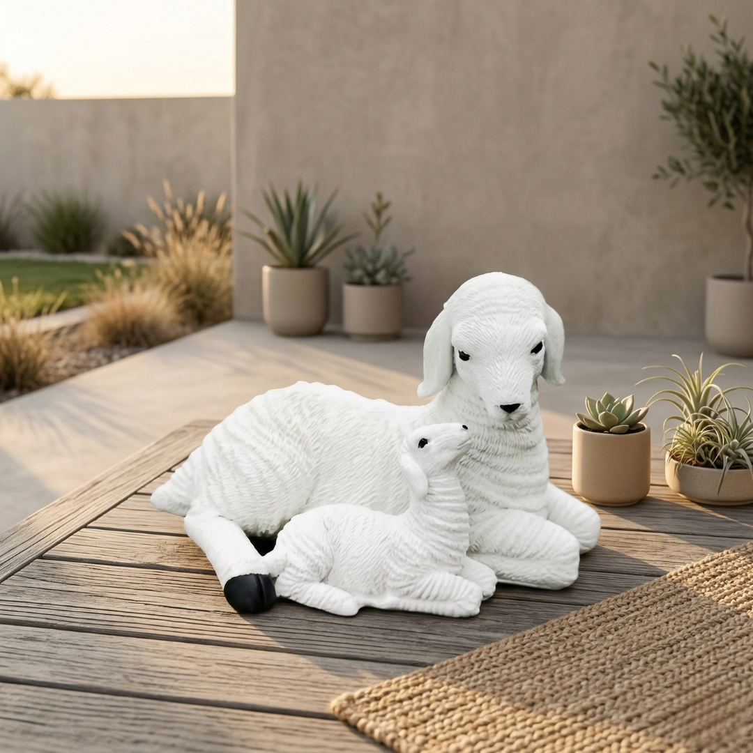 Mini Lamb Garden Figurine
