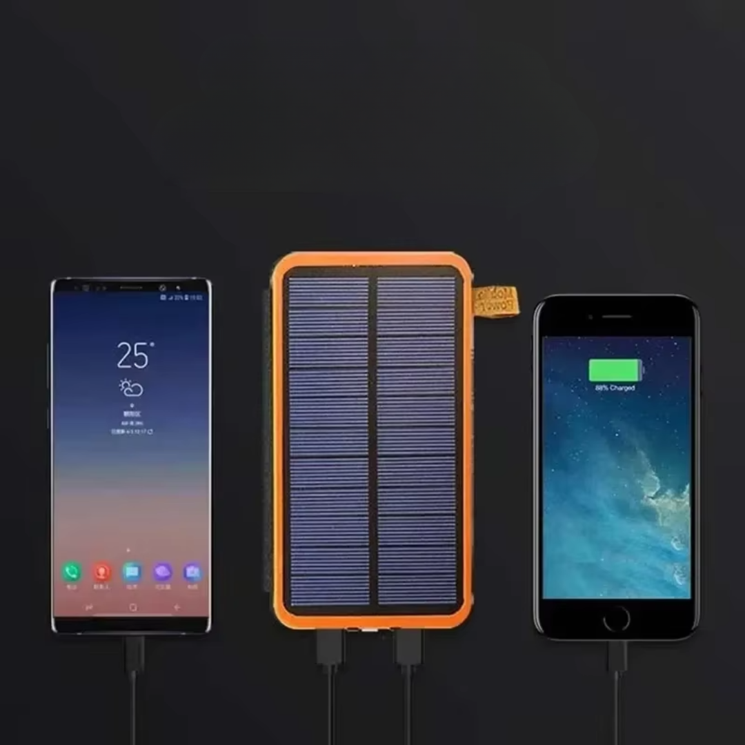 Solar Power Bank with Flashlight