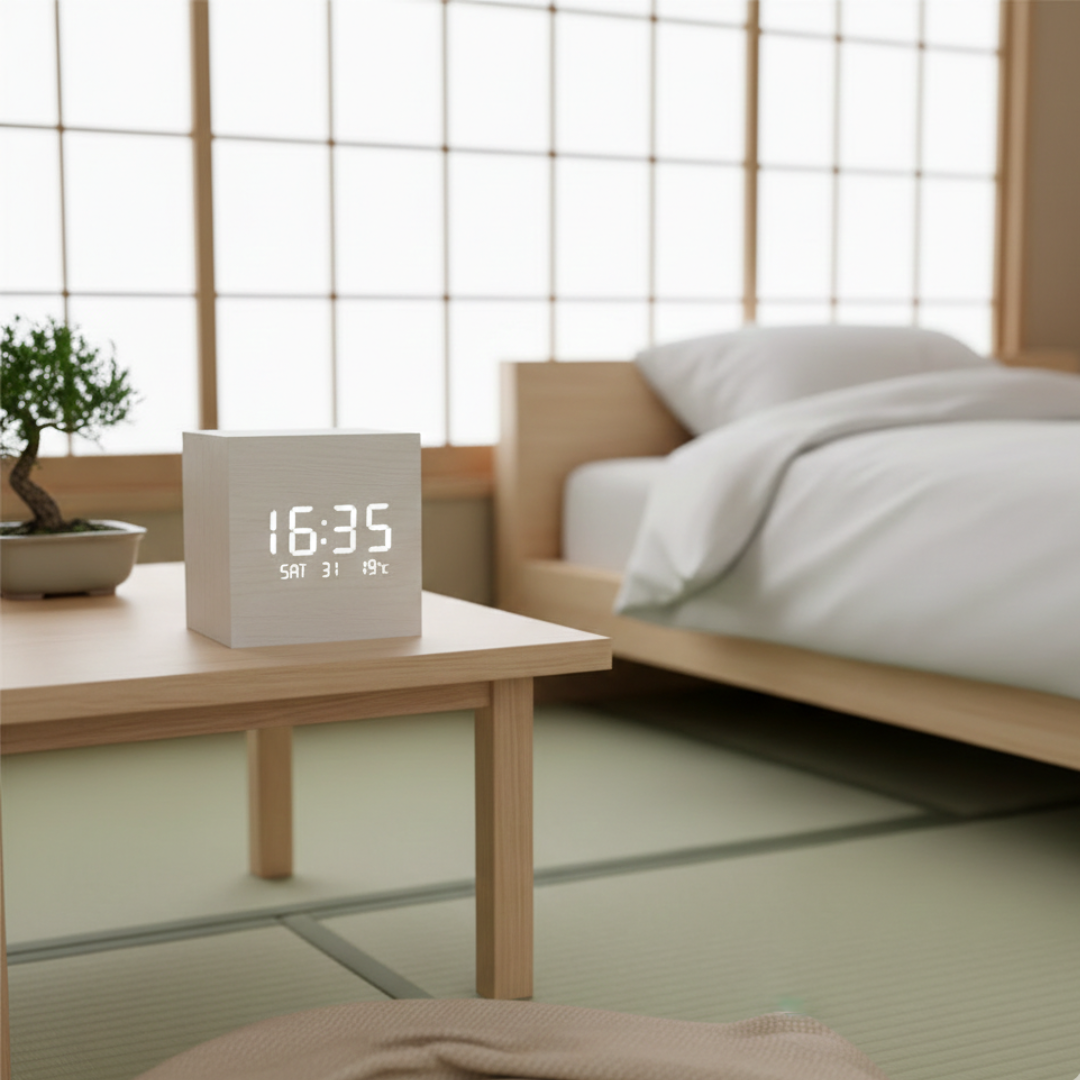 Cube LED Alarm Clock