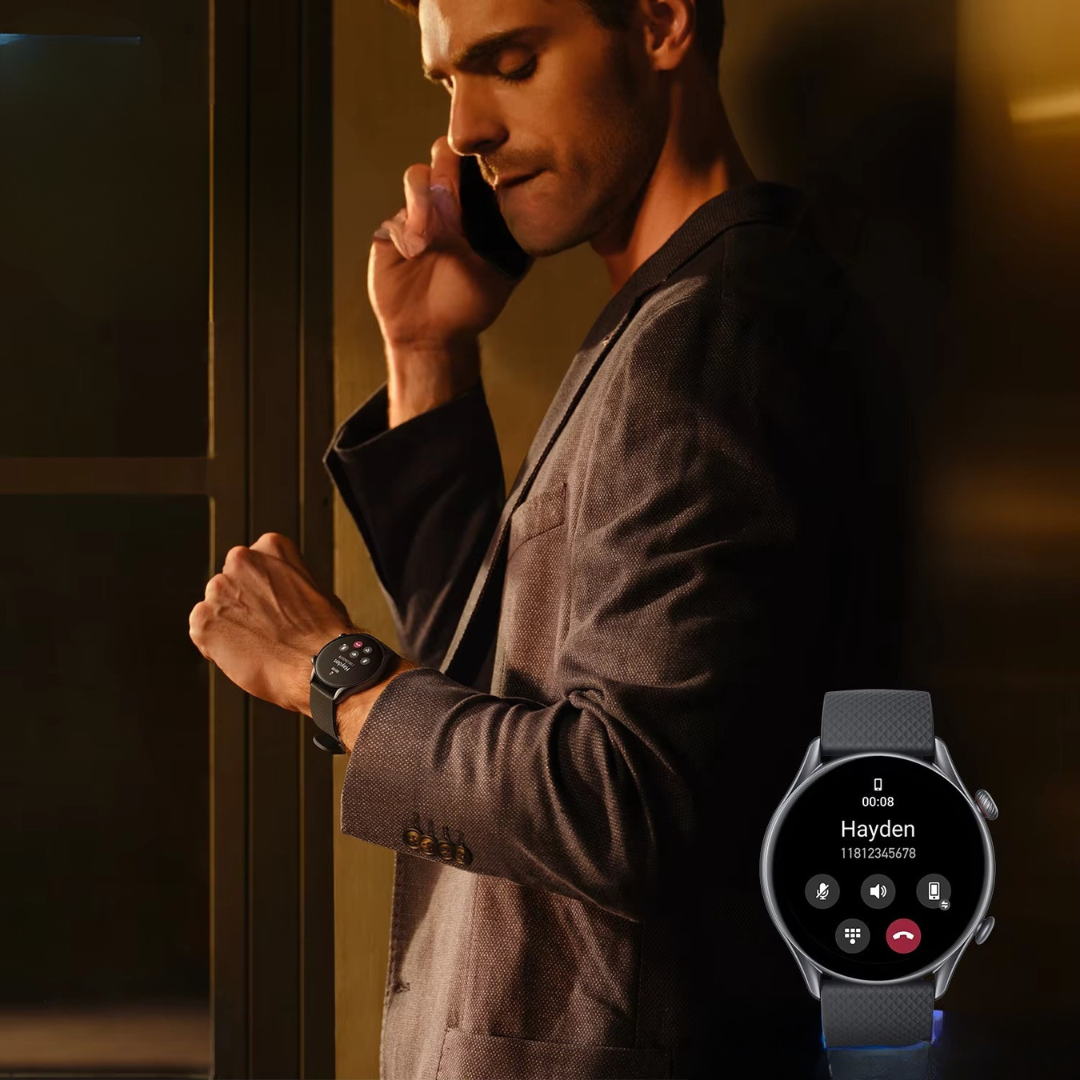 Fitness Smartwatch with AMOLED Display – Activity Tracker & Bluetooth Watch