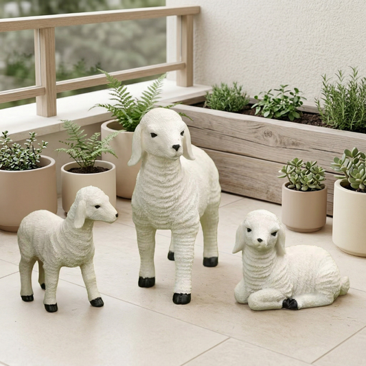 Mini Lamb Garden Figurine