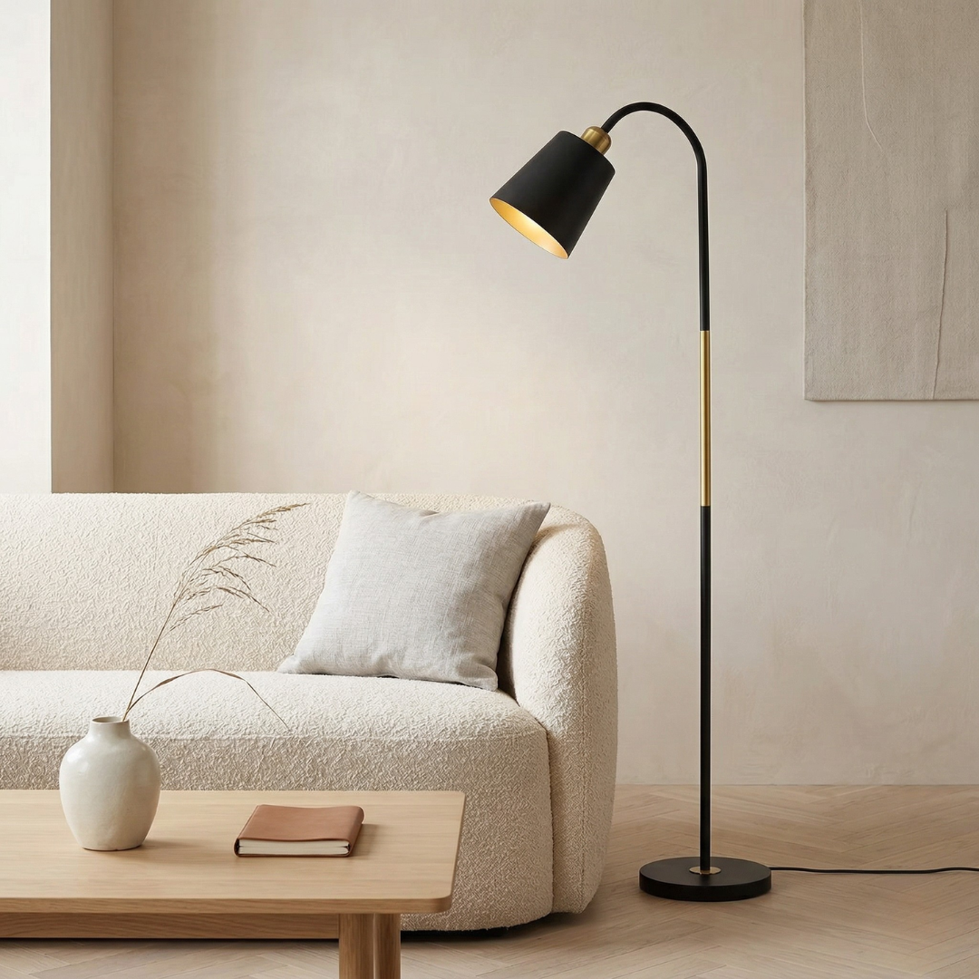 LED Floor Lamp with Adjustable Head