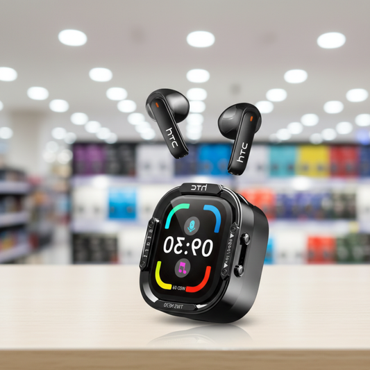 Wireless Earbuds with Touchscreen Case