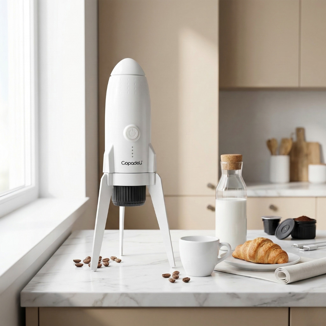 Portable Espresso Machine with Self-Heating