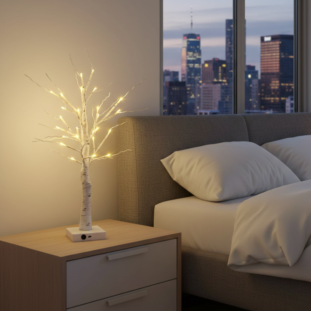 LED Birch Tree Light Decor
