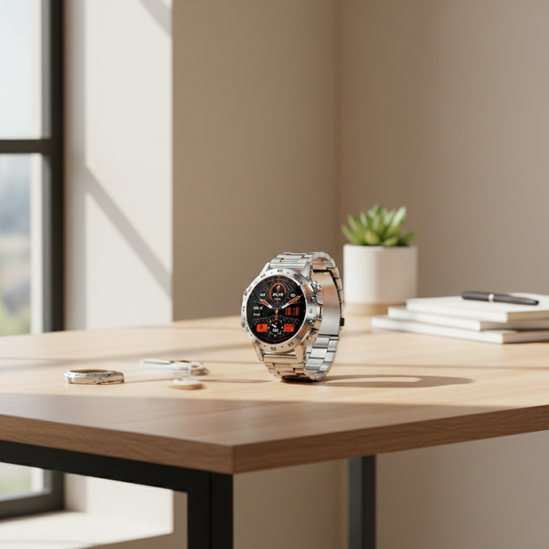Waterproof Smartwatch with Bluetooth Calling – Durable Everyday Smart Watch