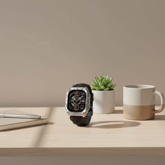 Military GPS Smartwatch – Rugged Outdoor Watch with AMOLED Display