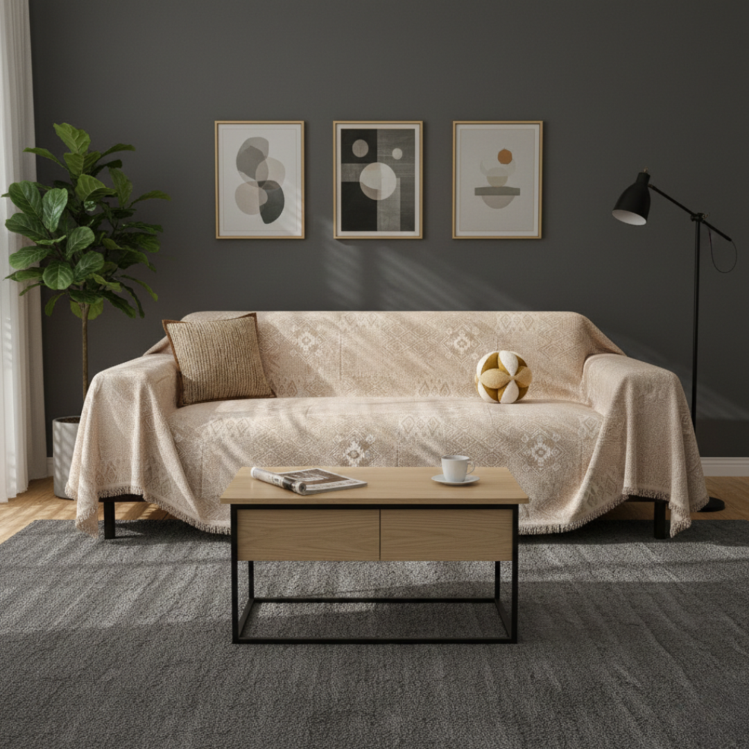 Minimalist Fabric Sofa Cover