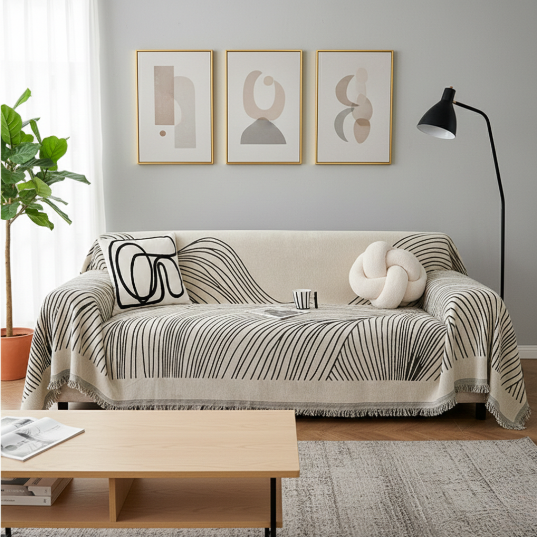 Reversible Jacquard Sofa Cover