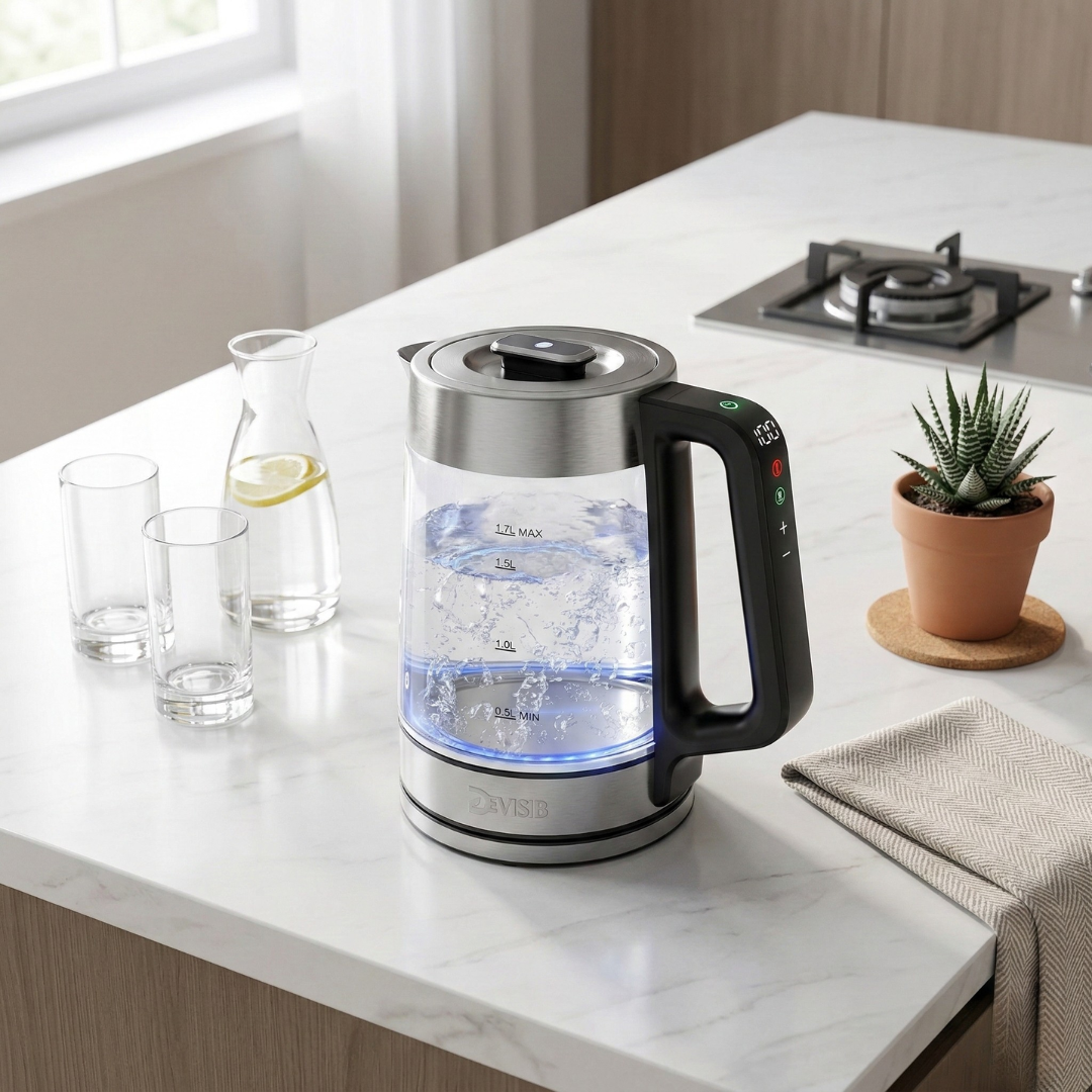 Smart Glass Electric Kettle with Display