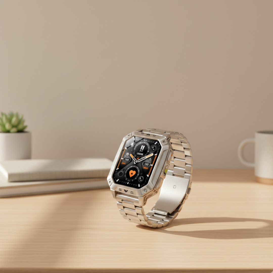 Outdoor Fitness Smartwatch with AMOLED Display – Waterproof Activity Tracker