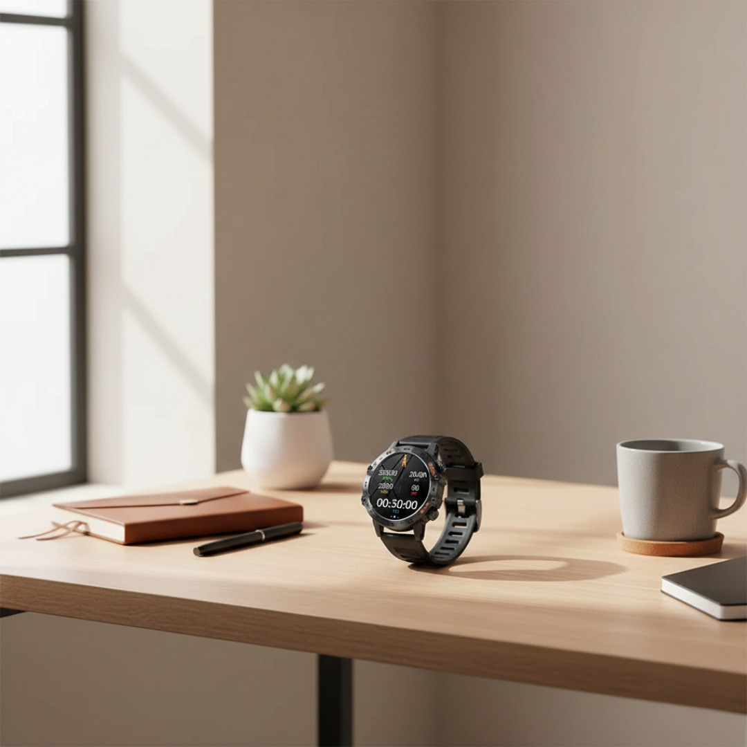 Waterproof Smartwatch with Bluetooth Calling – Durable Everyday Smart Watch