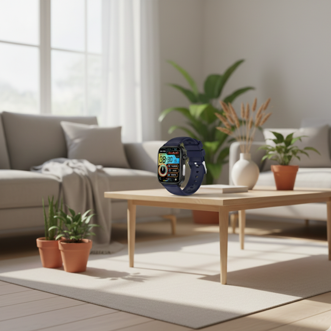 Smartwatch with AMOLED Display and Bluetooth Calling – Waterproof Everyday Smart Watch